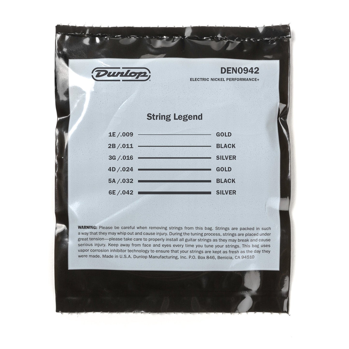 Dunlop DEN0942 Electric Guitar Strings 09-42