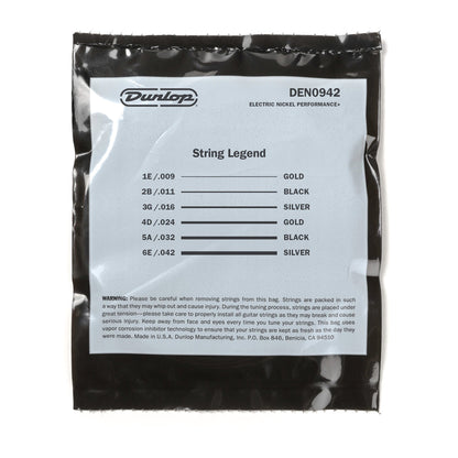 Dunlop DEN0942 Electric Guitar Strings 09-42