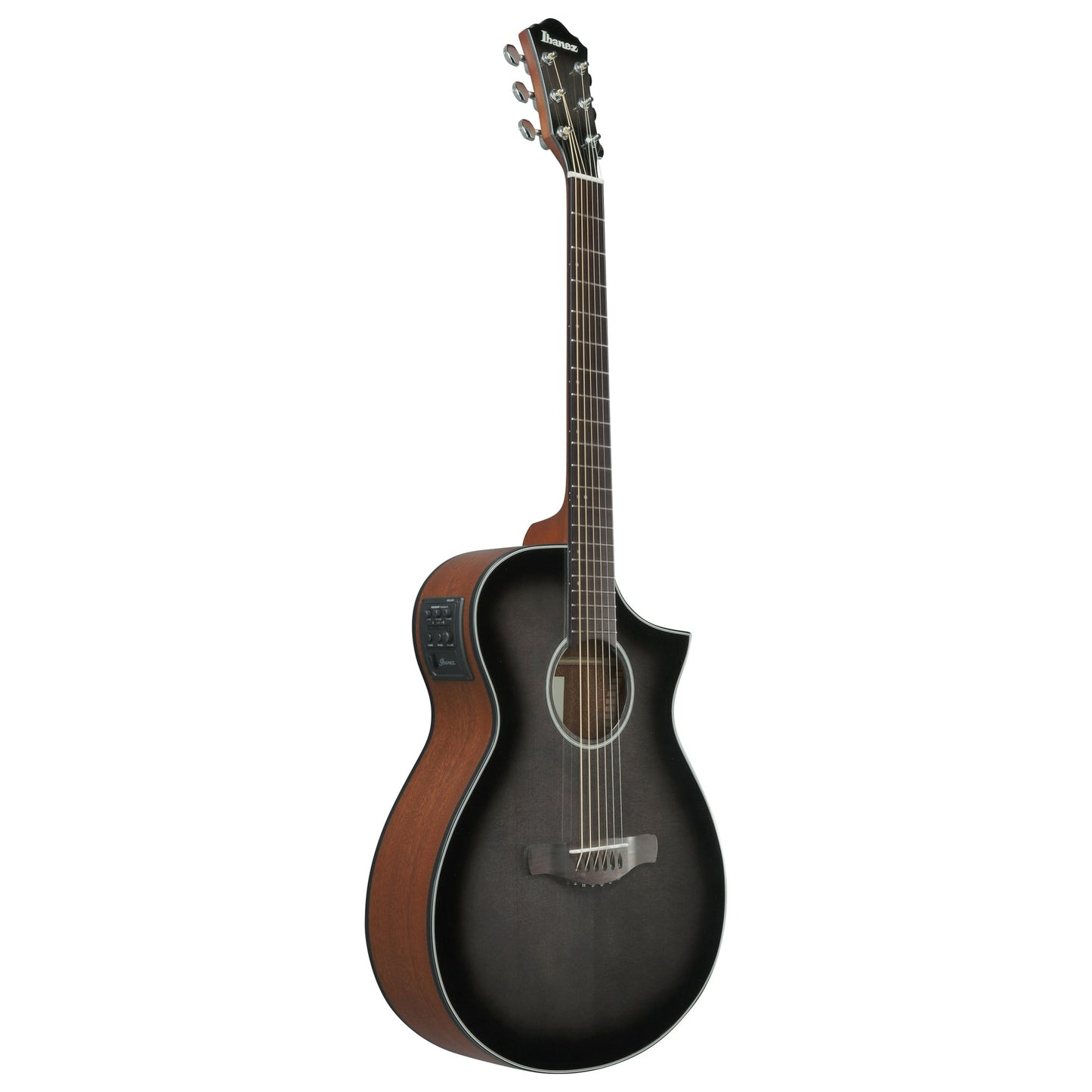 Ibanez AEWC11-TCB - Acoustic Electric Guitar | Transparent Charcoal Burst High Gloss