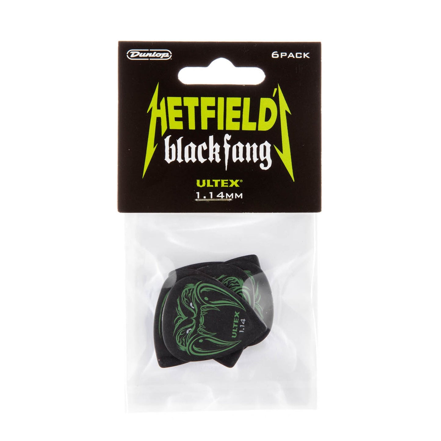 Dunlop PH112P1.14 Hetfield Black Fang Pick 1.14mm