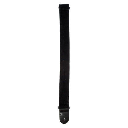 D'Addario 50CTPL00 Planet Lock Cotton Guitar Strap Black 50mm