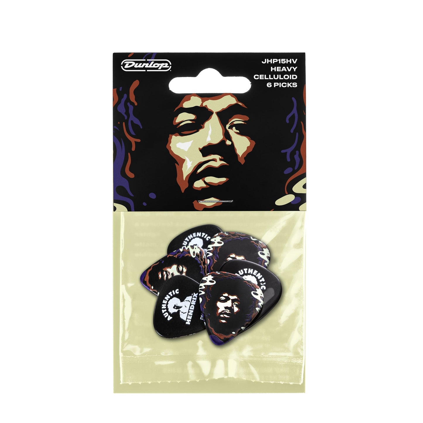 Dunlop JHP15HV Hendrix Star Haze Picks Heavy