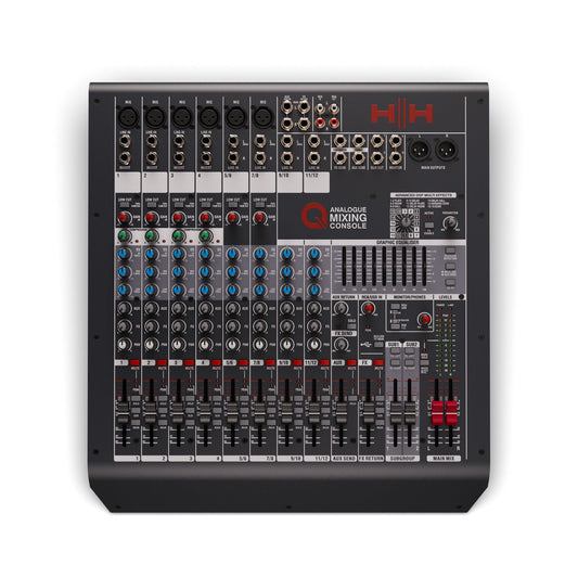 HH Elecrtonics Q12FX – 12-Channel Analogue Mixer