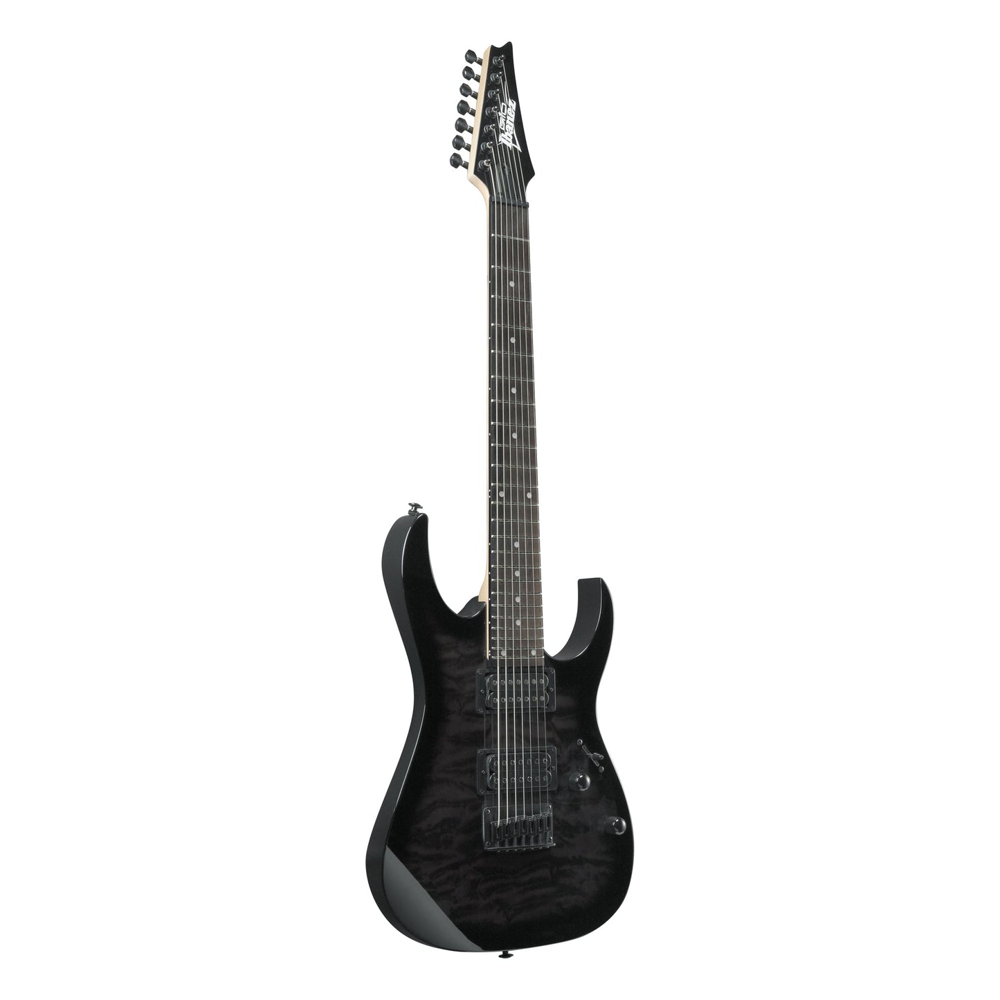 Ibanez GRG7221QA-TKS 7-String Electric Guitar | Transparent Black Sunburst