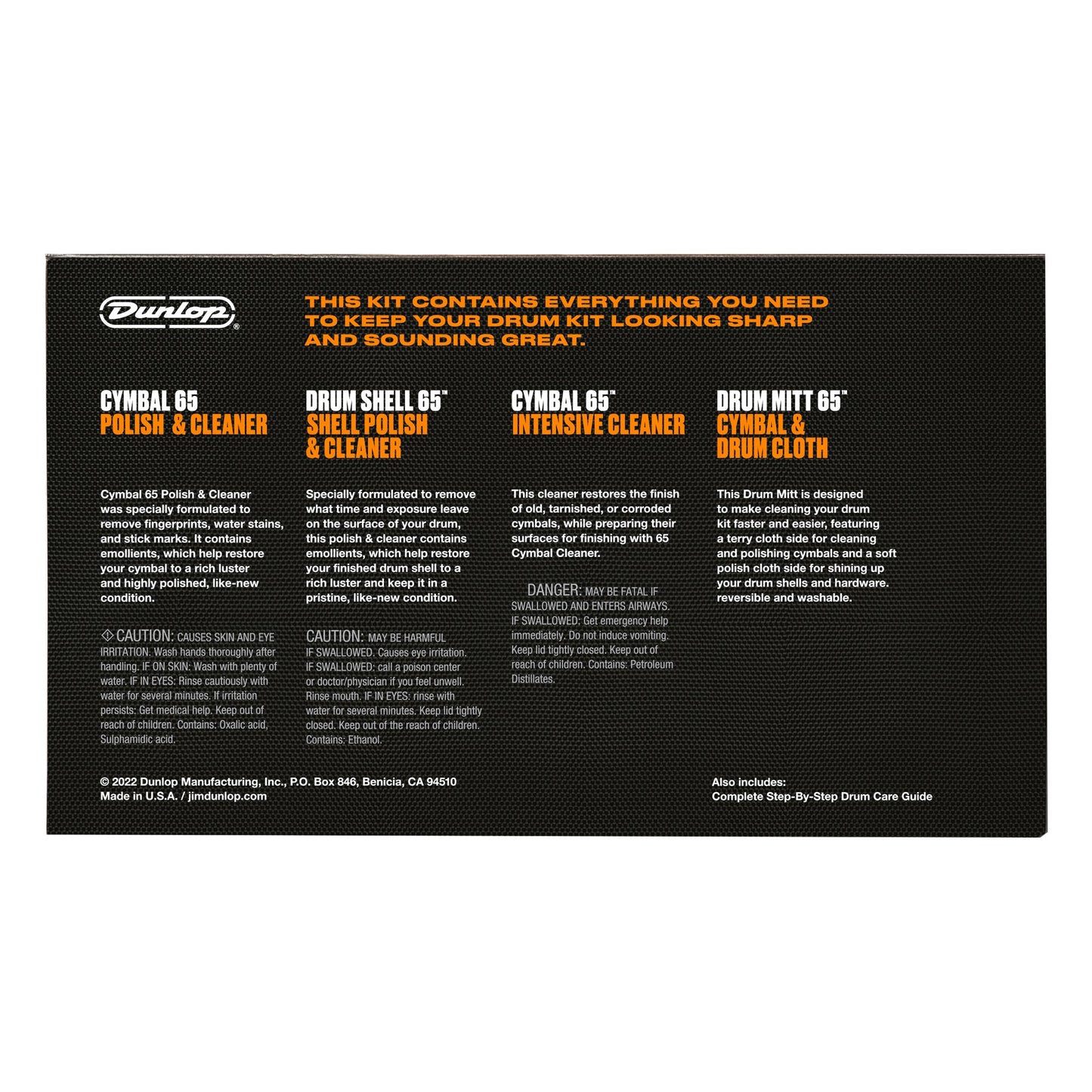 Dunlop 6400 System 65 Cymbal and Drum Care Kit