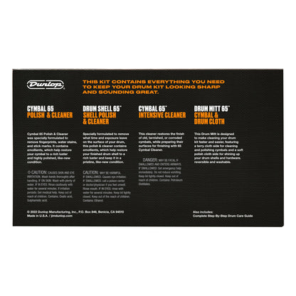 Dunlop 6400 System 65 Cymbal and Drum Care Kit