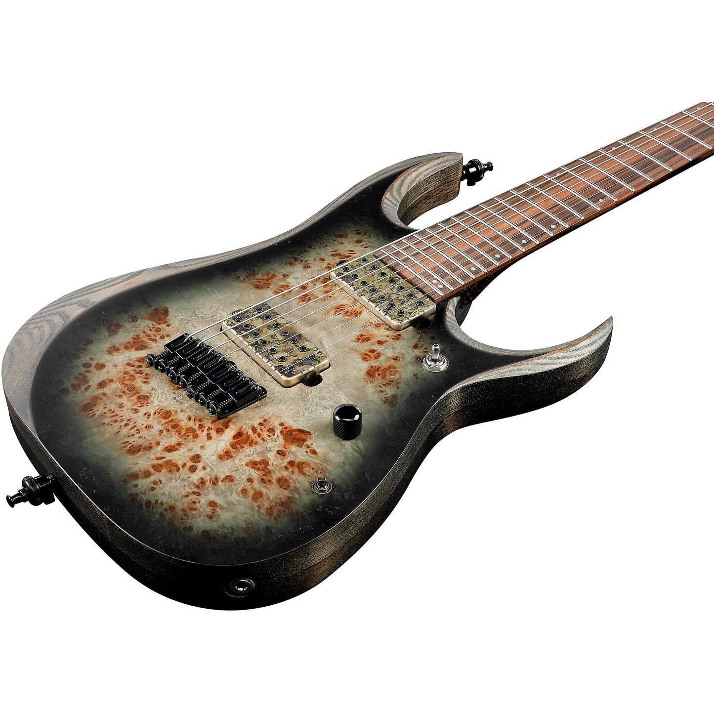 Ibanez RGD71ALPA-CKF 7-String Electric Guitar | Charcoal Burst Black Stained Flat