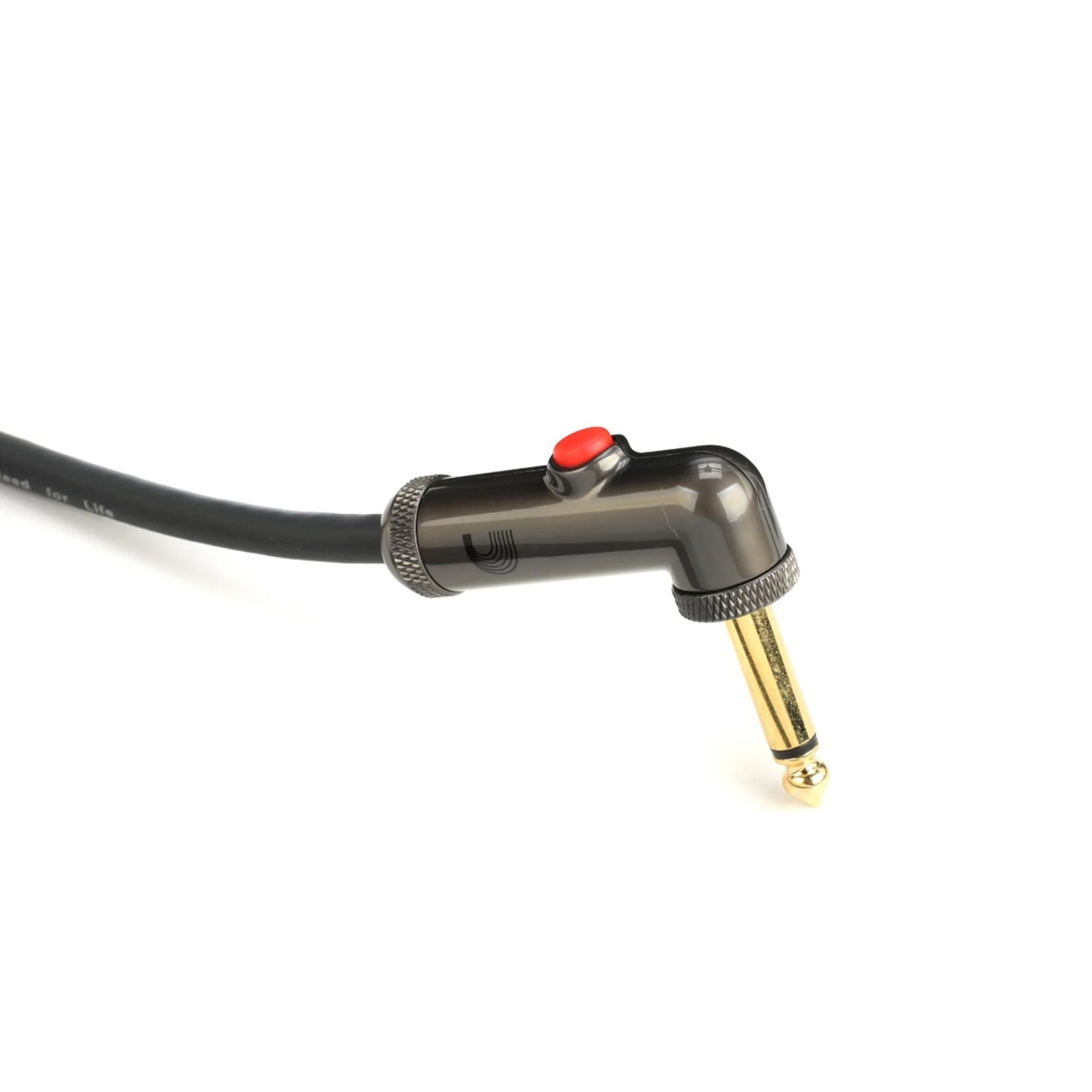 D'Addario PW-AGLRA-10 Circuit Breaker Right Angle Latching Cable 10ft