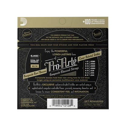 D'Addario EJ45C Pro-Arté Composite Classical Guitar Strings Normal