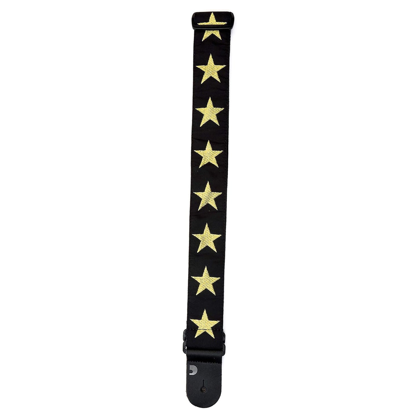D'Addario 20T05 Gold Star Nylon Woven Guitar Strap 2-Inch