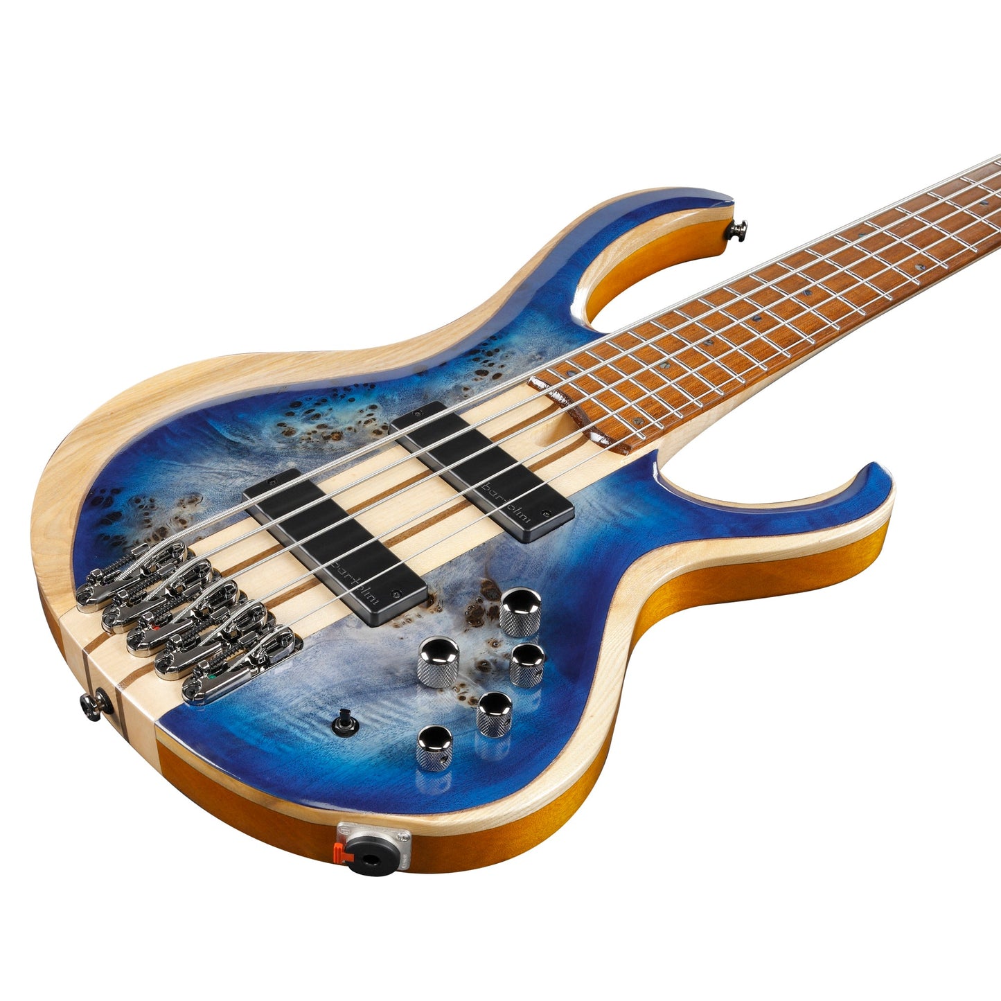Ibanez BTB845-CBL 5-String Bass Guitar | Cerulean Blue Burst Low Gloss