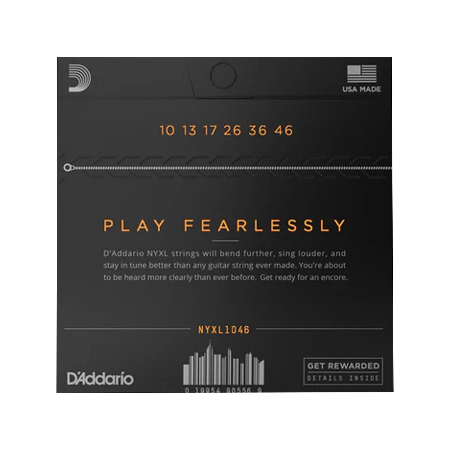 D'Addario NYXL1046 NYXL Electric Guitar Strings Regular Light 10-46