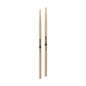 Promark TXPR7AW Hickory 7A Pro-Round Drumsticks | Oval Wood Tip | Short Taper | Wooden