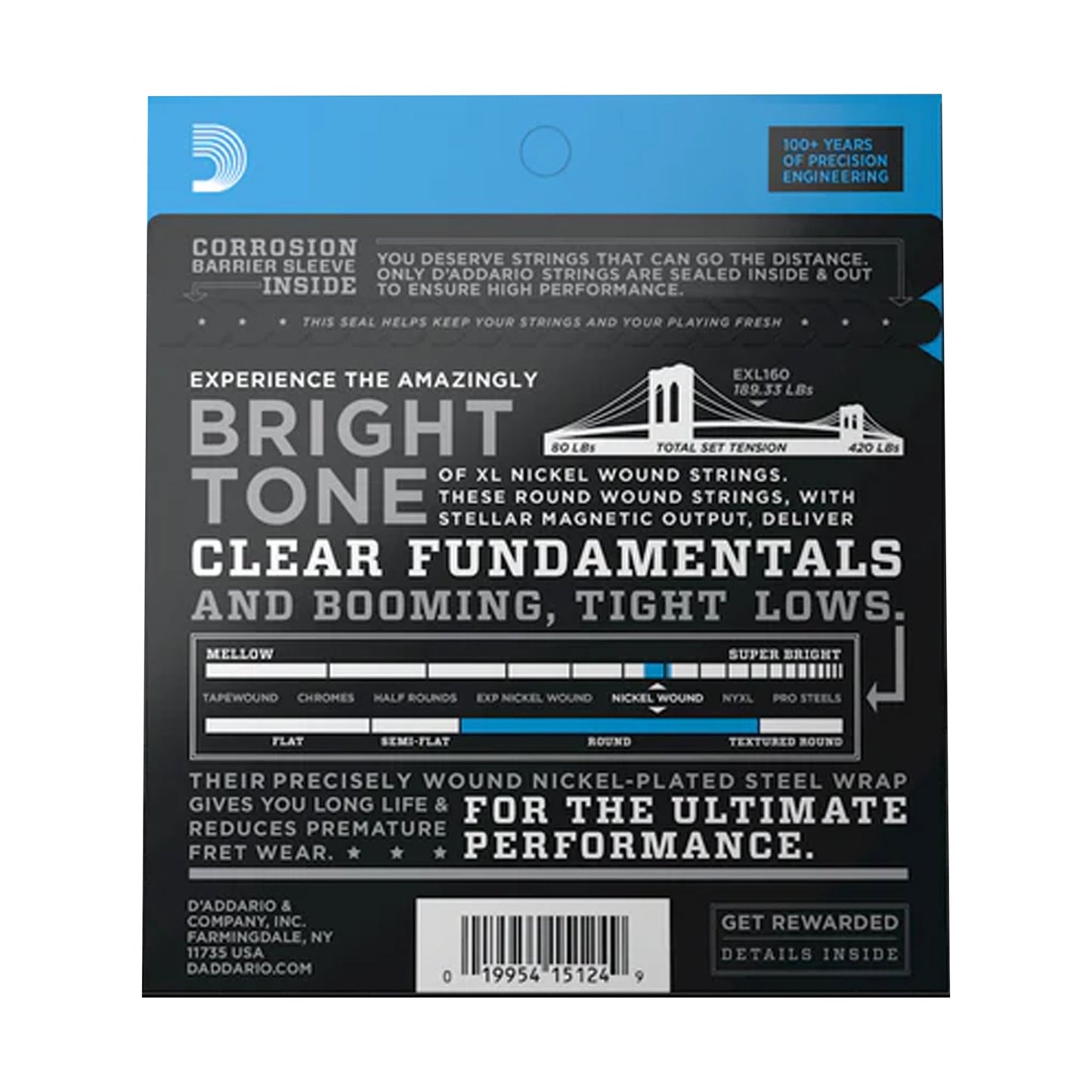 D'Addario EJ65T Pro-Arté Nylon Tenor Ukulele Strings GCEA