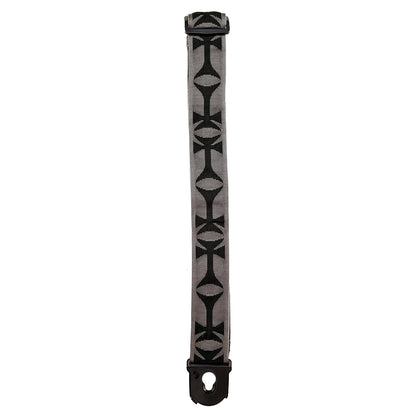 D'Addario 50PLF03 Planet Lock Cross Guitar Strap Black Grey