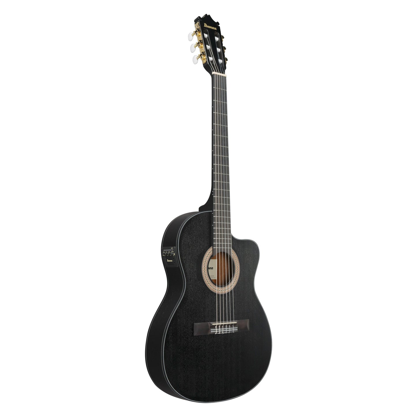 Ibanez GA5MHTCE-WK - Classical Acoustic Electric Guitar | Weathered Black Open Pore