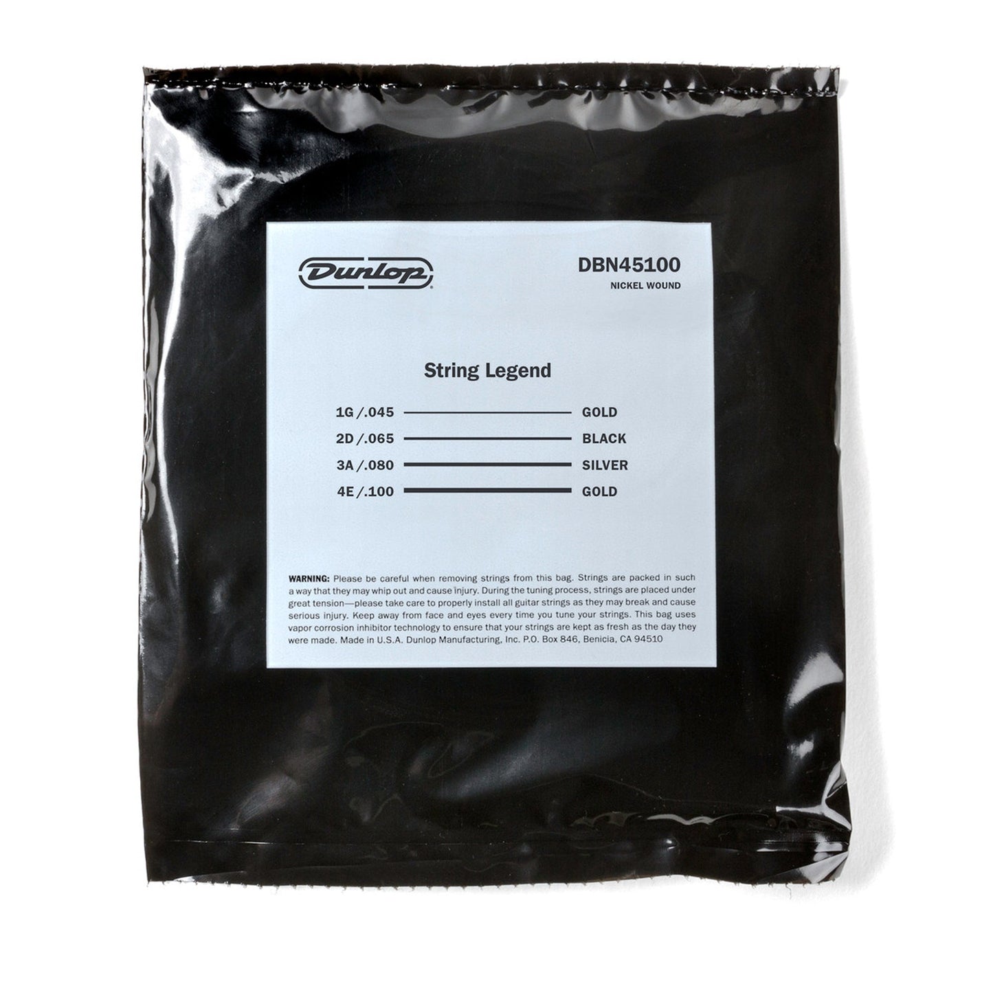 Dunlop DBN45100 Bass Strings 45-100 | 4-String
