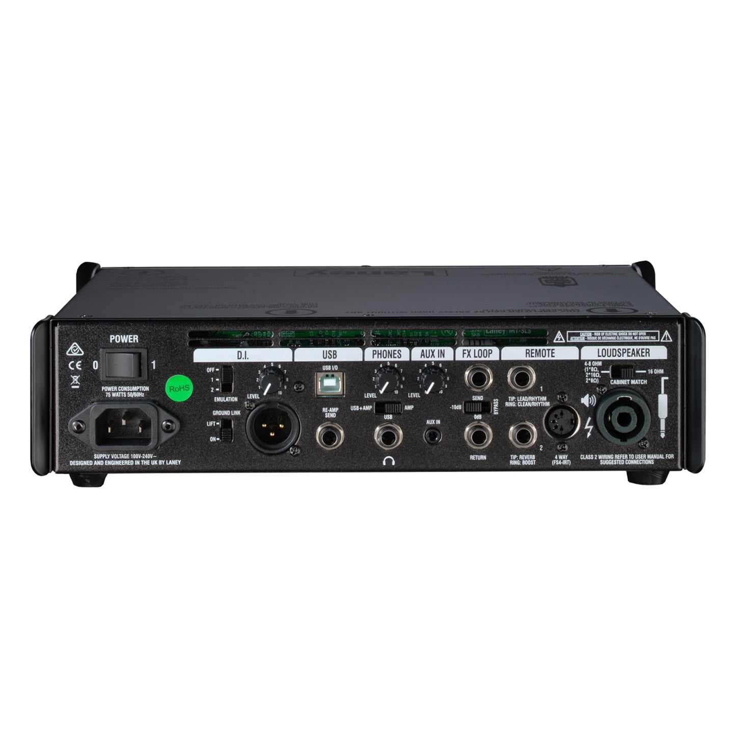 Laney IRT-SLS Iron Heart 300W Hybrid Guitar Amp Head | Black