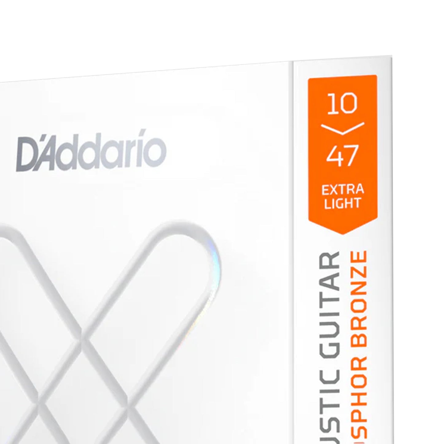 D'Addario XSAPB1047 XS Phosphor Bronze Coated Acoustic Strings 10-47