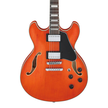 Ibanez AS73-TTF - Semi-Hollow Electric Guitar | Transparent Tangerine Flat
