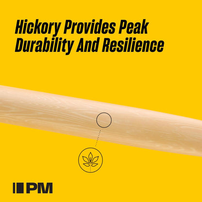 Promark TXPCW Phil Collins Signature Hickory Drumsticks | Large Round Wood Tip | Wooden
