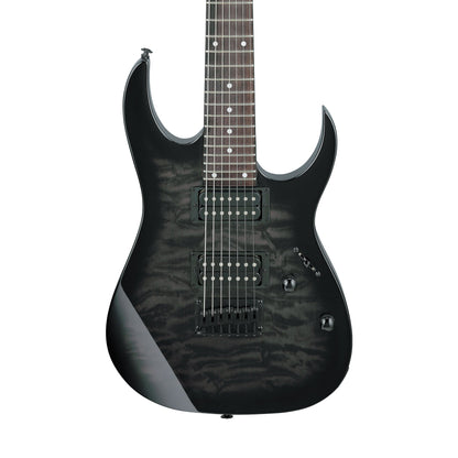 Ibanez GRG7221QA-TKS 7-String Electric Guitar | Transparent Black Sunburst