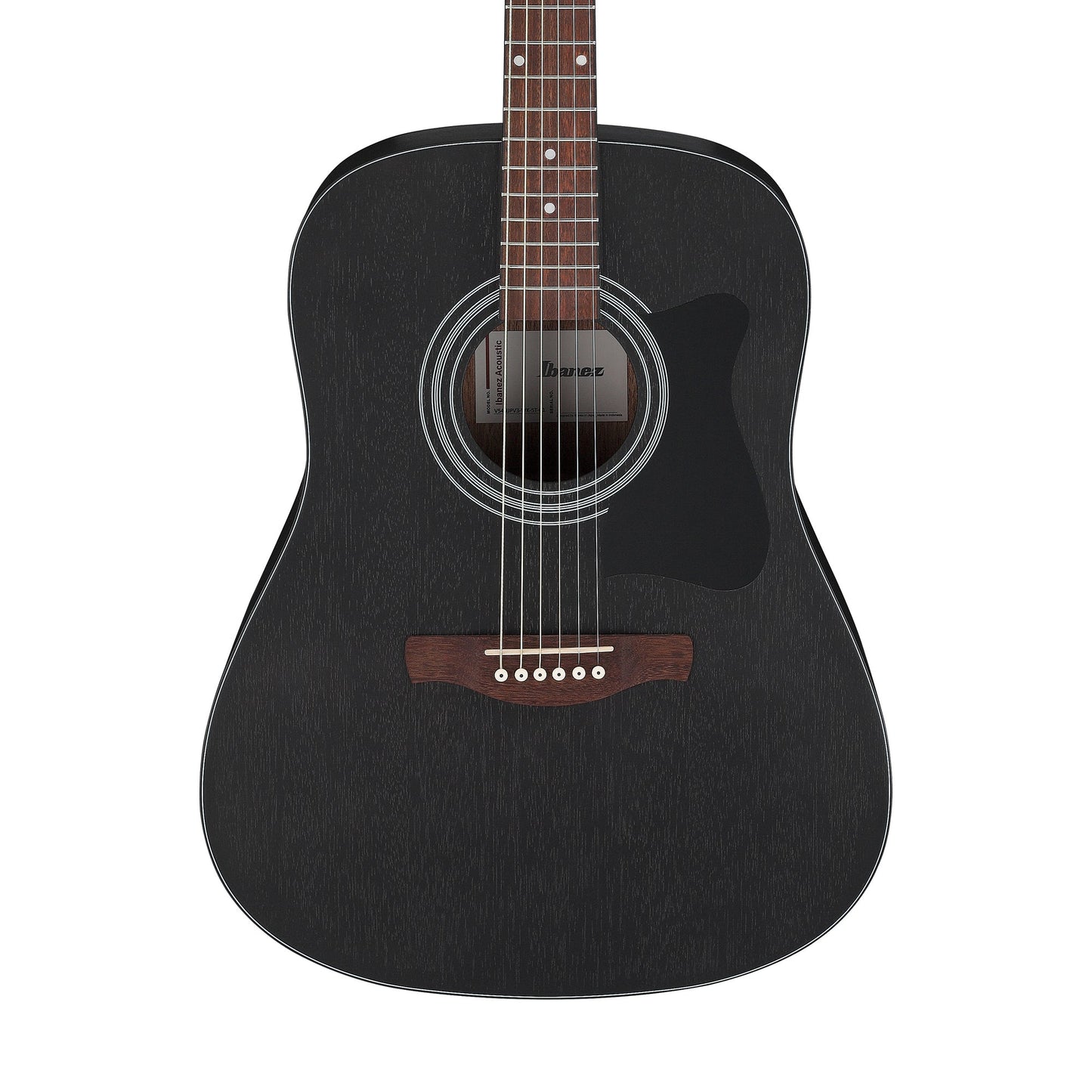 Ibanez V54NJP-WK - Dreadnought Acoustic Guitar | Weathered Black Open Pore