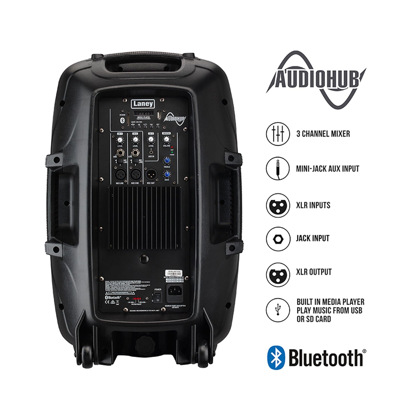 Laney AH112-G2 800W Active PA Speaker | Bluetooth | Black