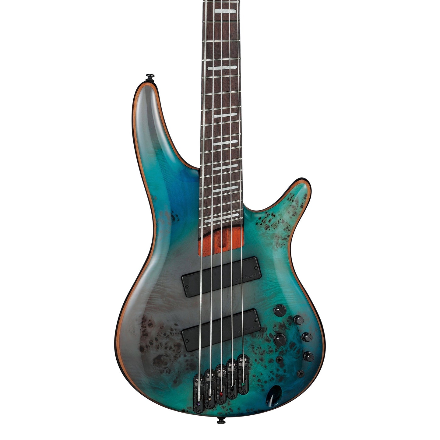 Ibanez SRMS805-TSR 5-String Multi-Scale Bass Guitar | Tropical Seafloor