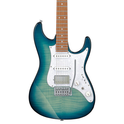 Ibanez AZ22S1F-TXB Electric Guitar | Transparent Turquoise Burst