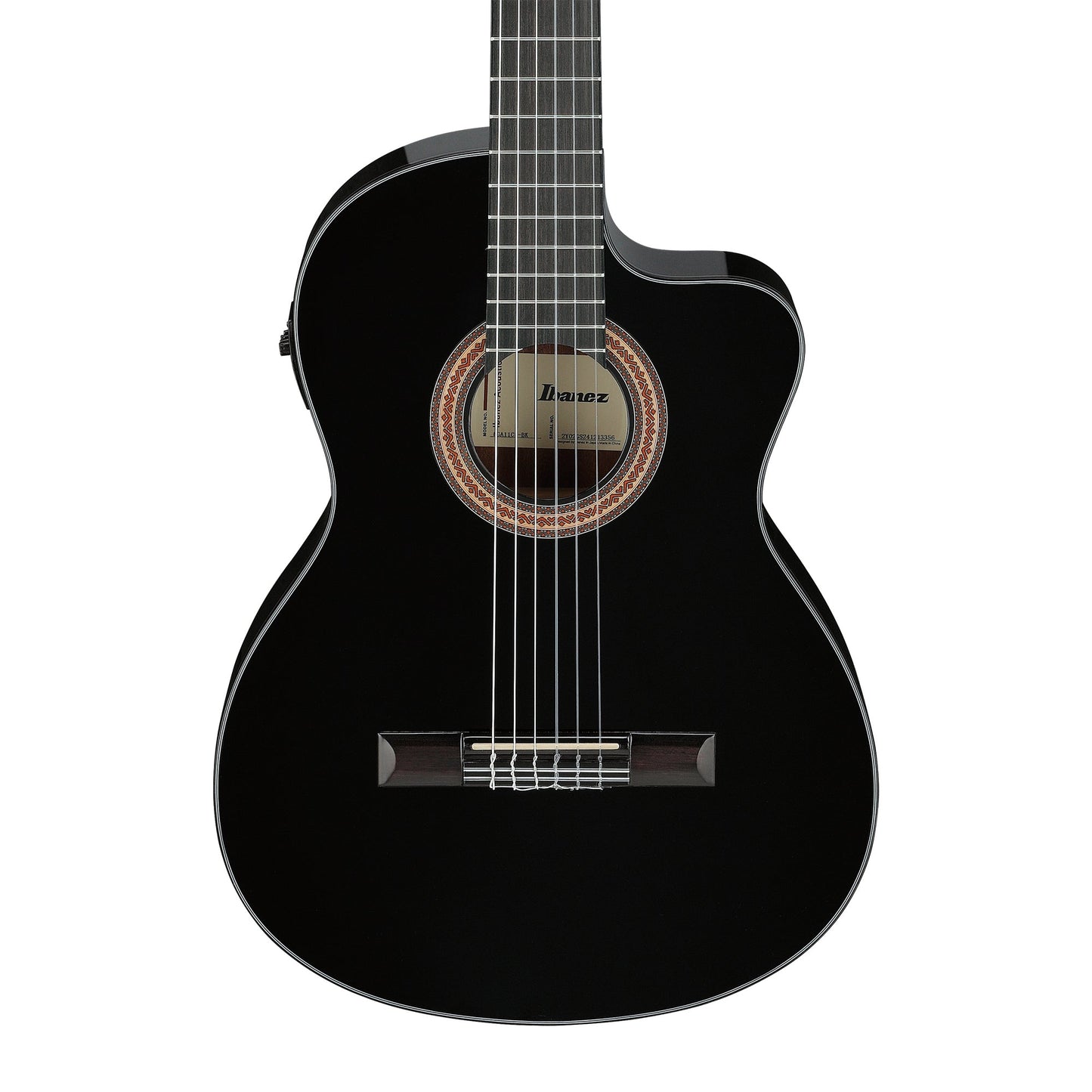 Ibanez GA11CE-BK Classical Electric Guitar | Black High Gloss
