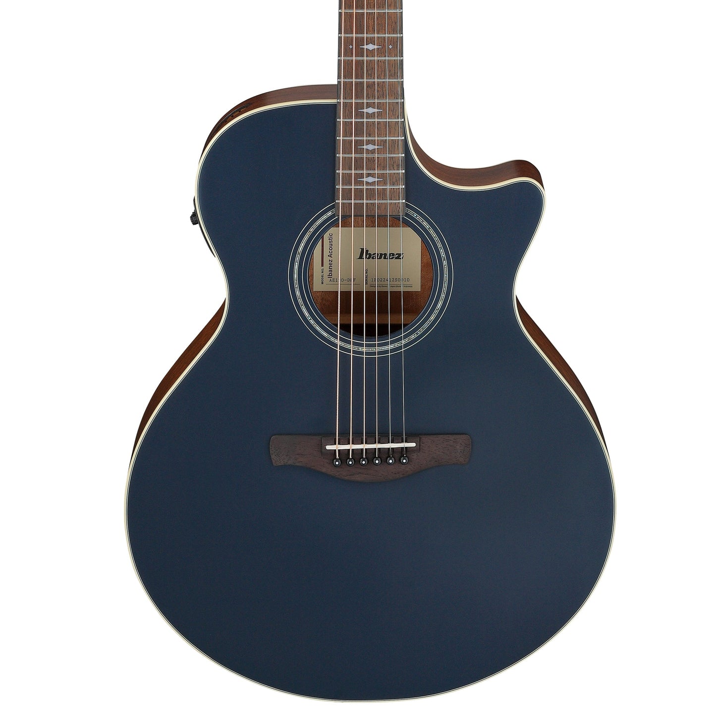 Ibanez AE100-DBF - Acoustic Electric Guitar | Dark Tide Blue Flat