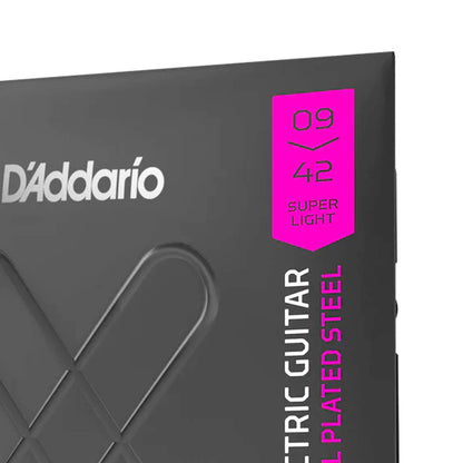 D'Addario XTE0942 XT Nickel Coated Electric Guitar Strings Super Light