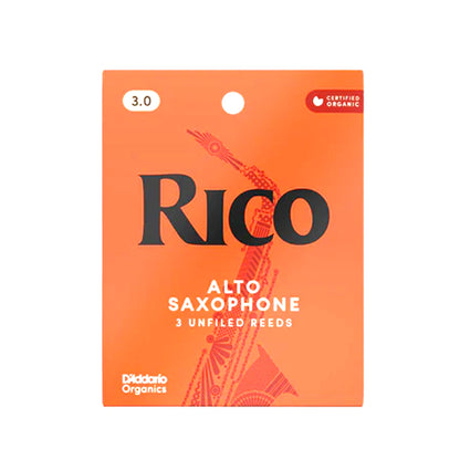 D'Addario RJA0330 Rico Alto Saxophone Reeds Strength 3 3-Pack