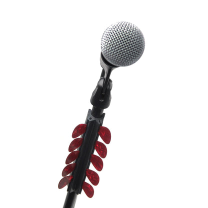 D'Addario PW-MPH-01 Mic Stand Pick Holder Black 10 Picks