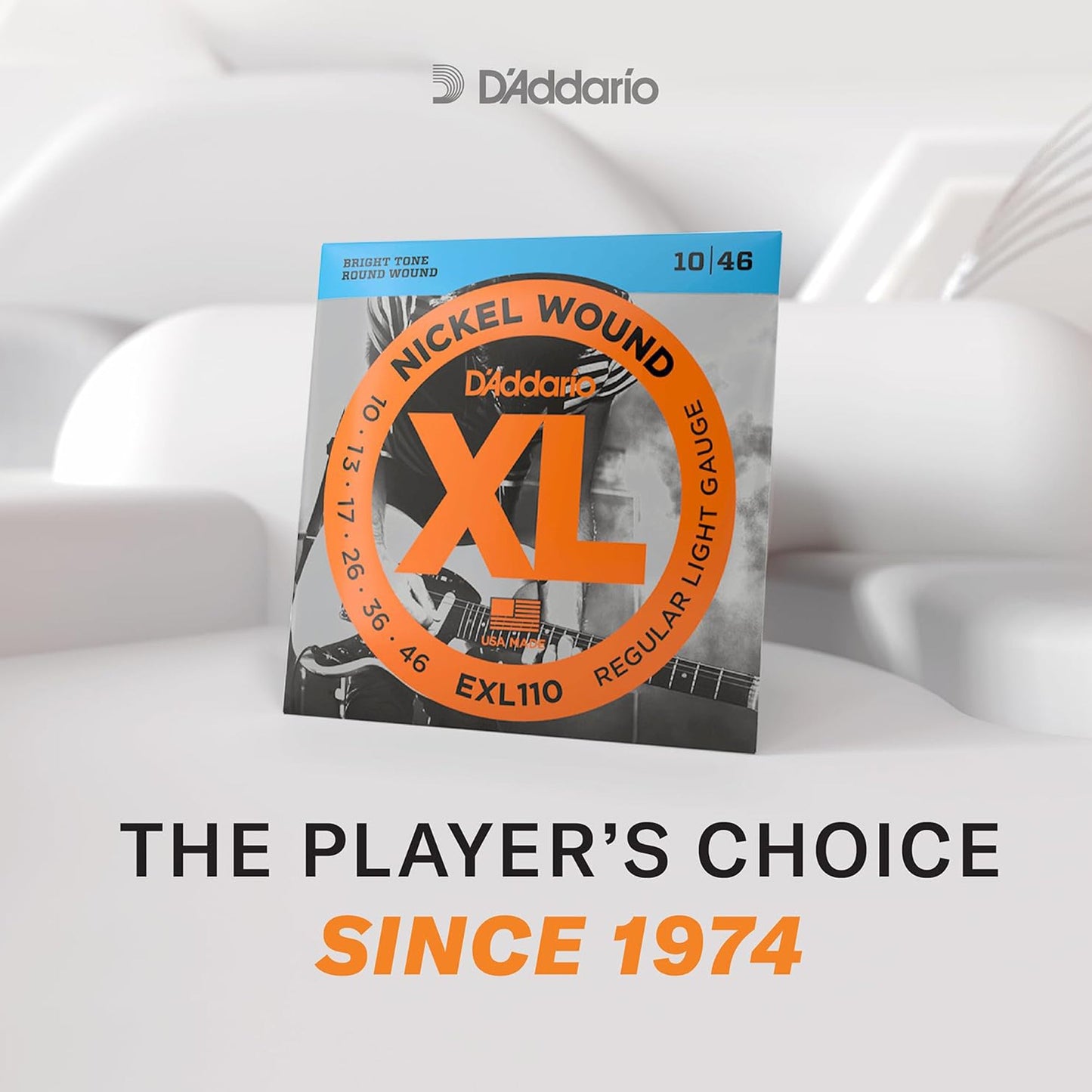 D'Addario EXL110 XL Nickel Electric Guitar Strings Regular Light