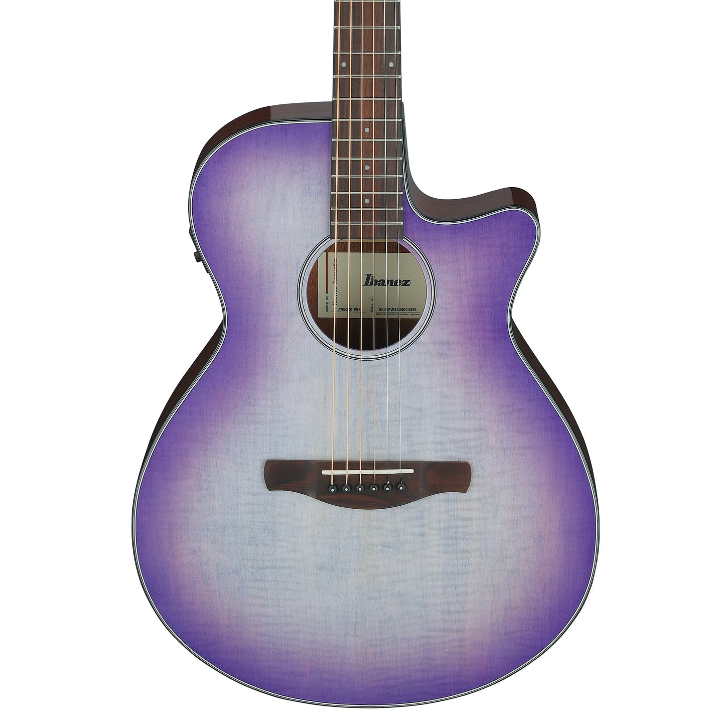 Ibanez AEG70-PIH Acoustic Electric Guitar | Purple Iris Burst High Gloss