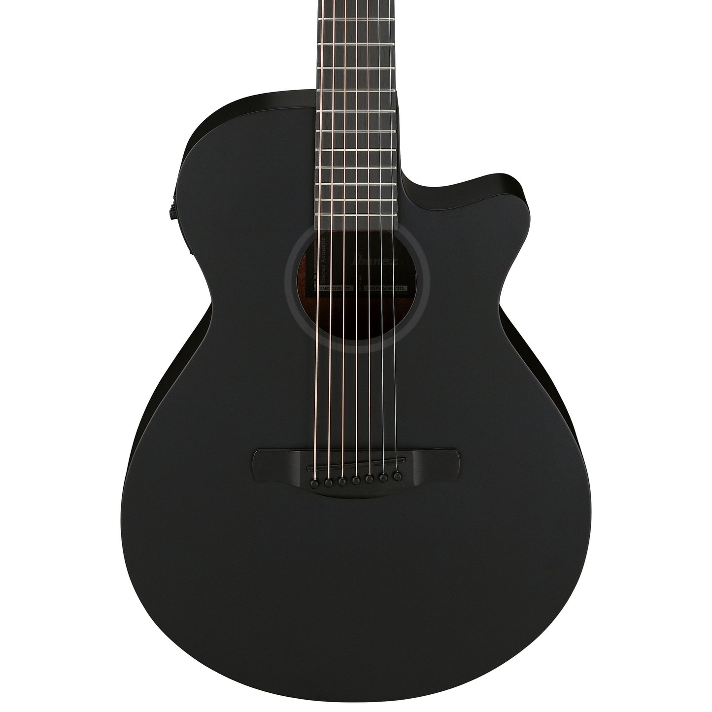 Ibanez AEG721-BOT - 7-String Acoustic Electric Guitar | Black Out