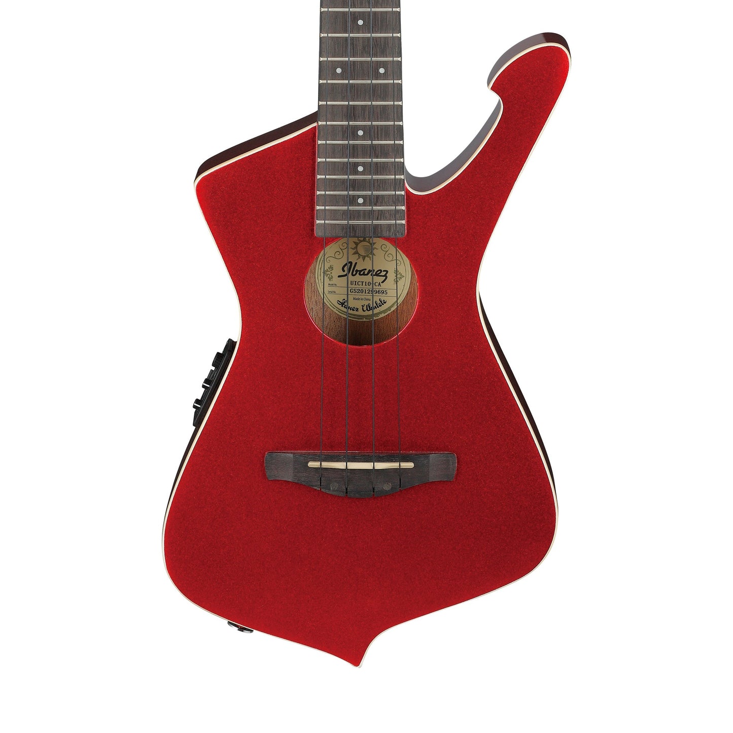 Ibanez UICT10-CA – Electro-Acoustic Ukulele | Candy Apple