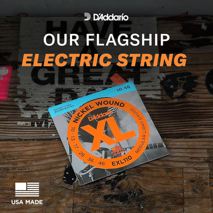 D'Addario EXL125 XL Nickel Super Light Top Regular Bottom 9-46