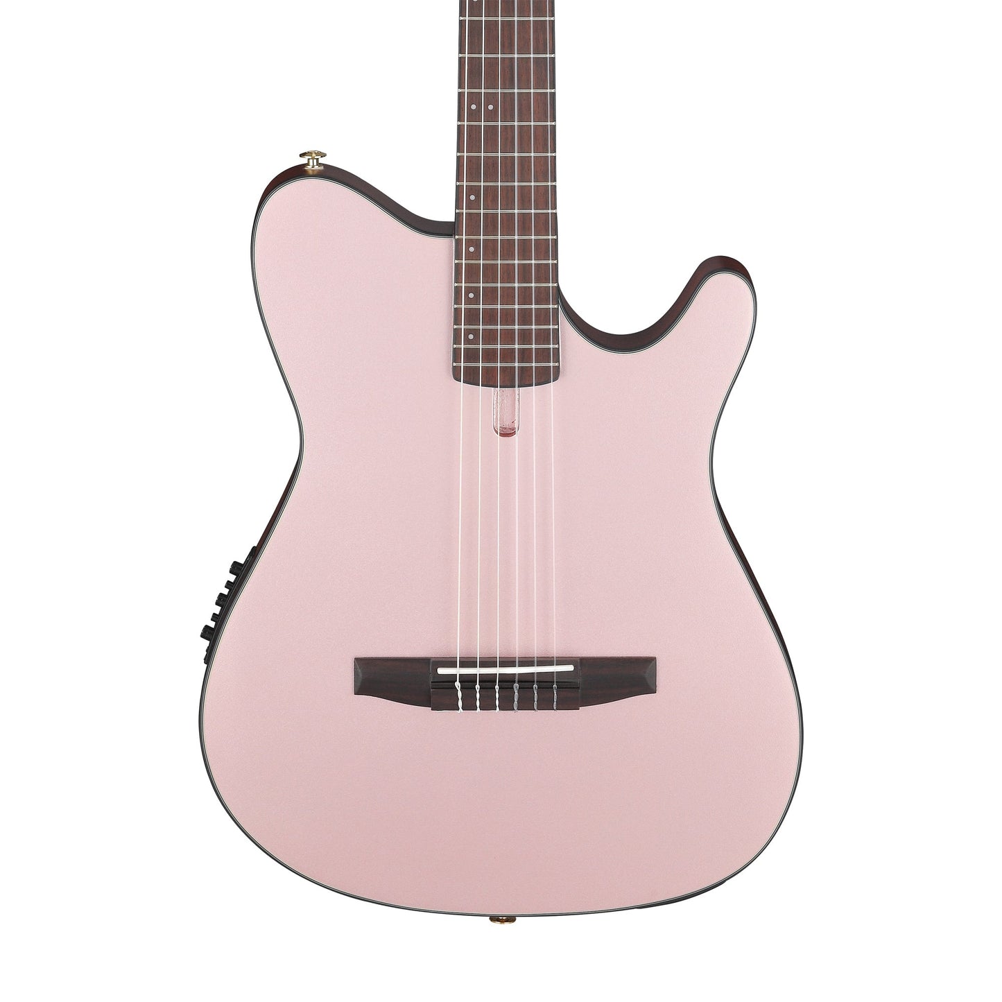 Ibanez FRH10N-RGF Nylon Acoustic Electric Guitar | Rose Gold Metallic Flat