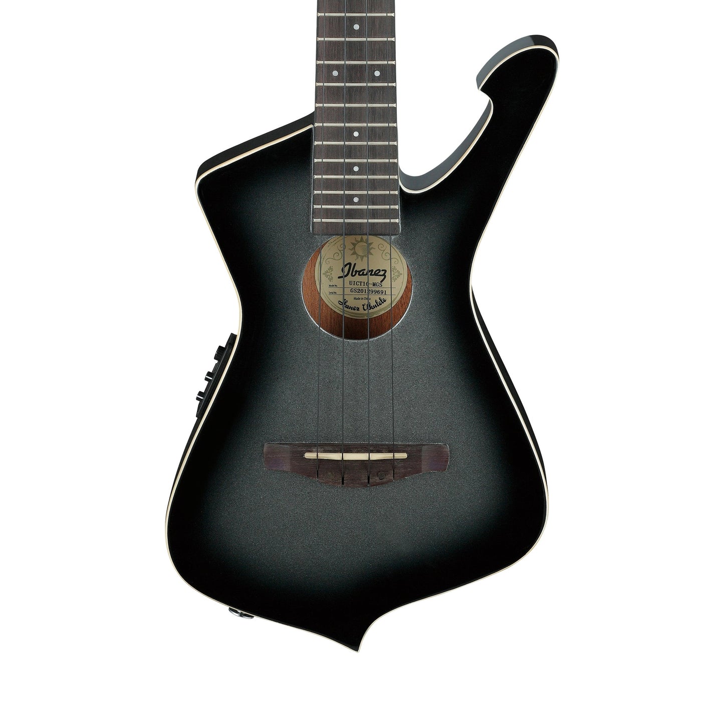 Ibanez UICT10-MGS – Tenor Ukulele | Metallic Gray Sunburst