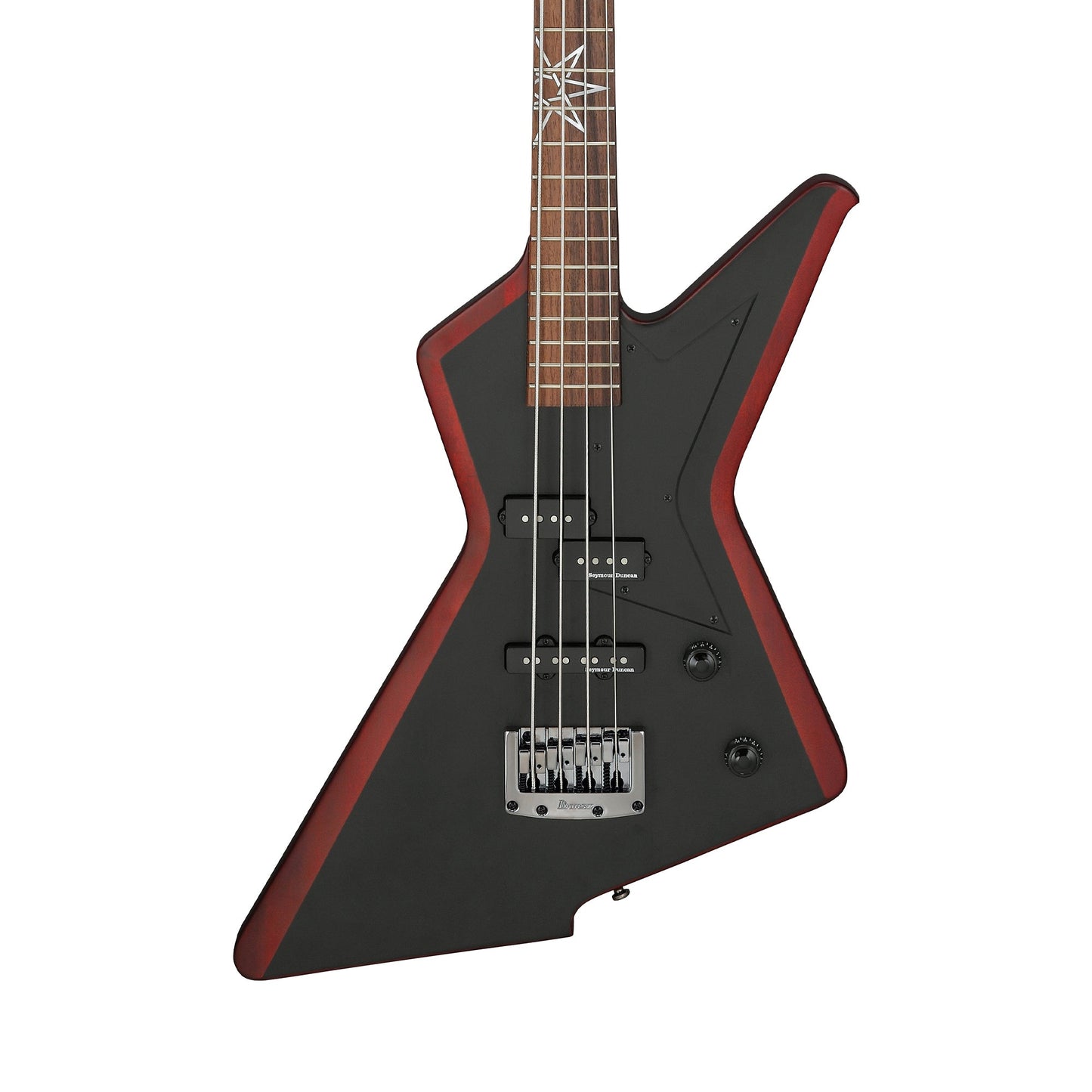 Ibanez MDB5-OXB Passive Bass Guitar | Oxblood Weathered Black