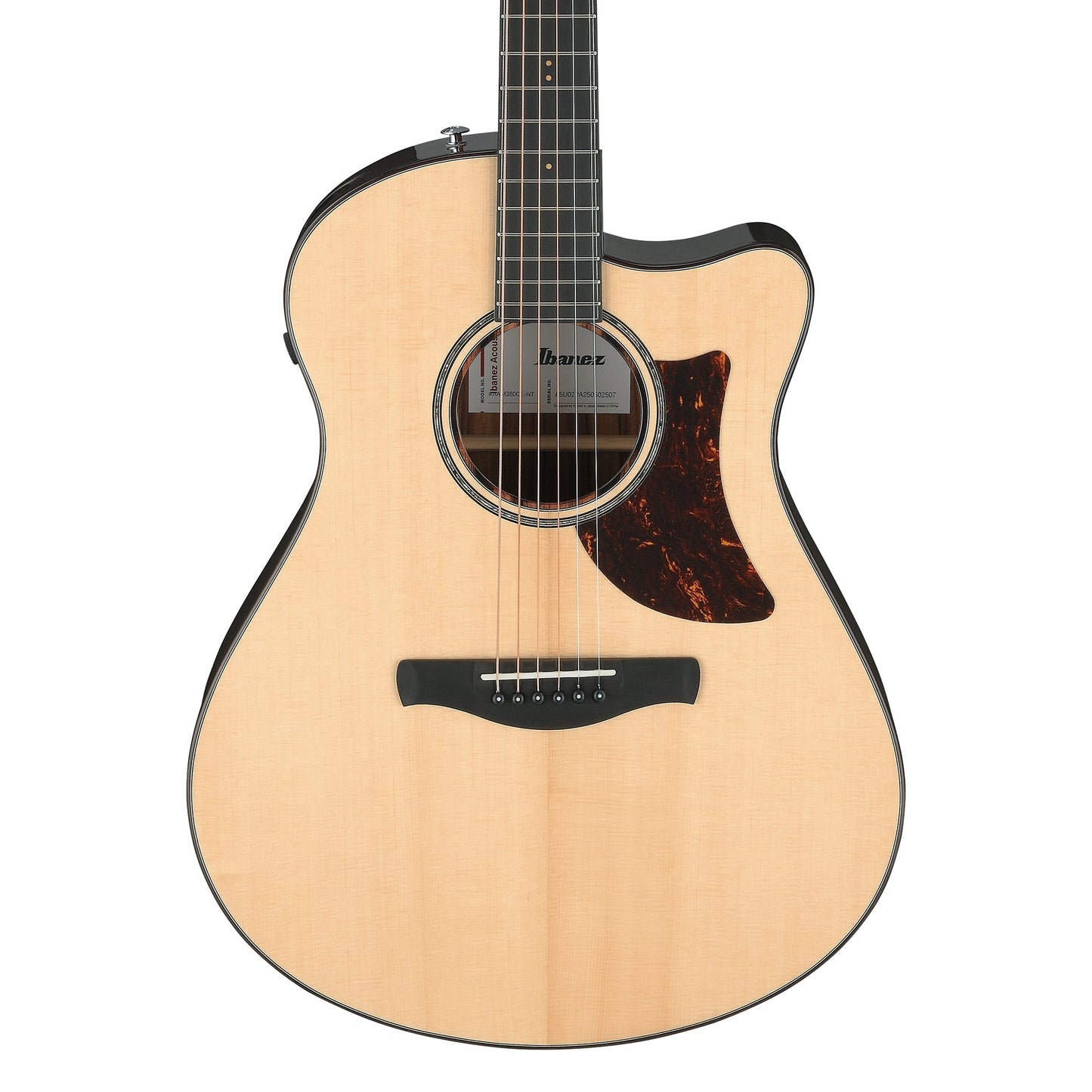 Ibanez AAM380CE-NT - Acoustic Electric Guitar | Natural High Gloss