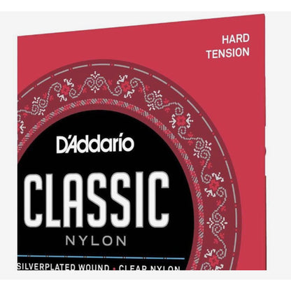 D'Addario EJ27H Classic Nylon Classical Guitar Strings Hard Tension