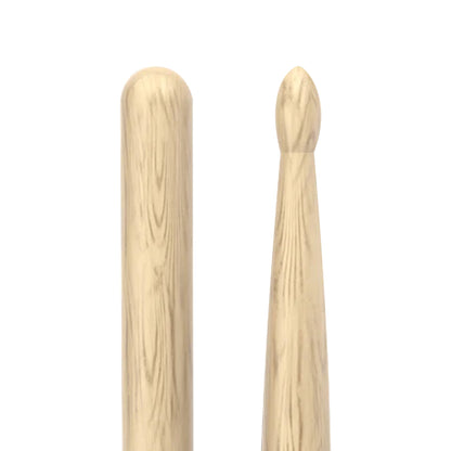 Promark PW7AW Oak 7A Shira Kashi Oak Drumsticks | Oval Wood Tip | Light & Short | Wooden