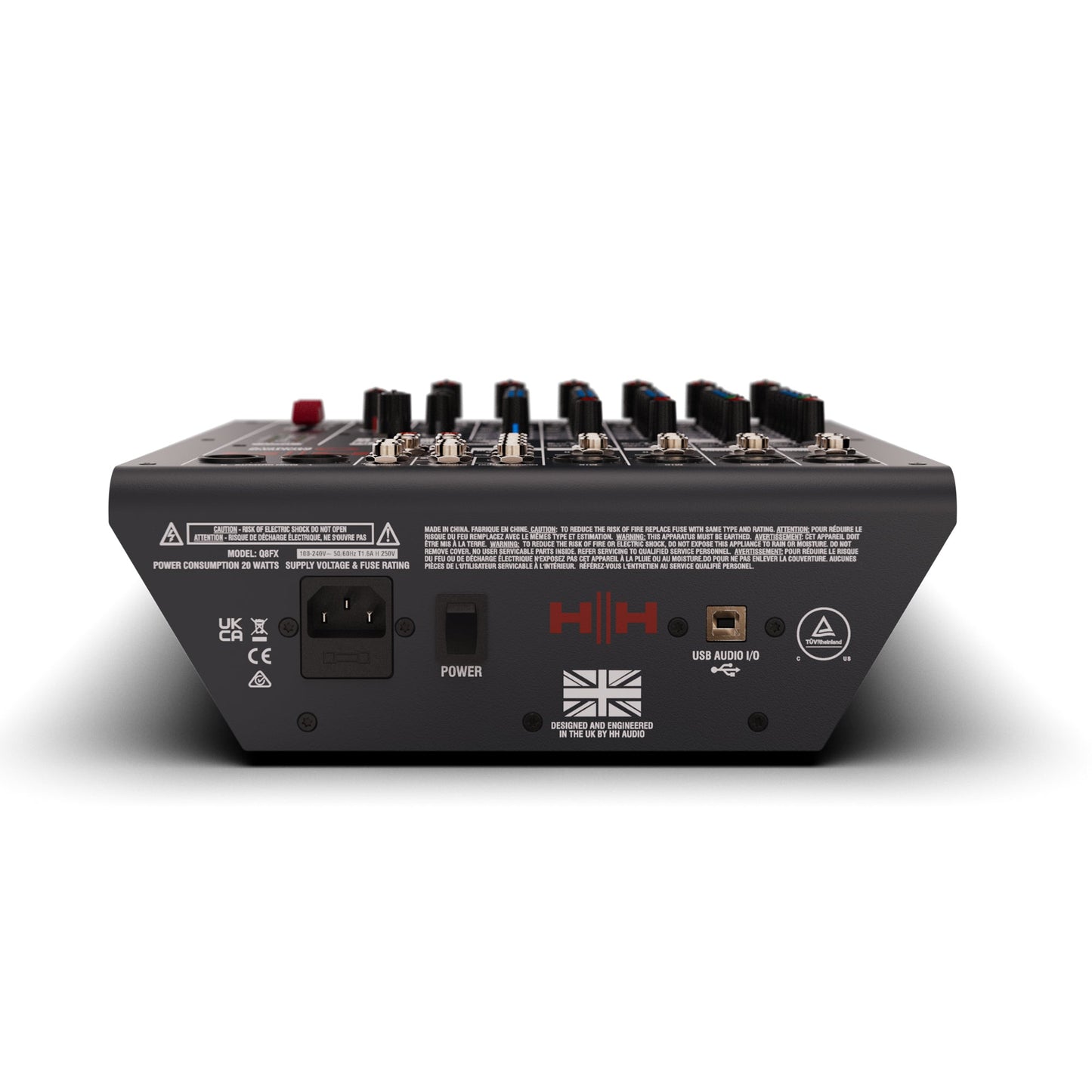 HH Electronics Q8FX – 8-Channel Analogue Mixer