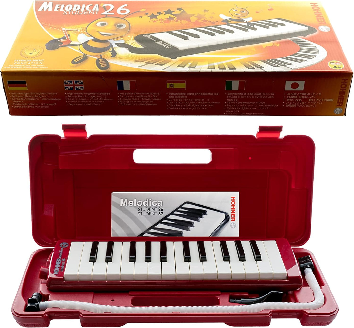 Hohner Student 26 – Melodica | 26 Keys | Red