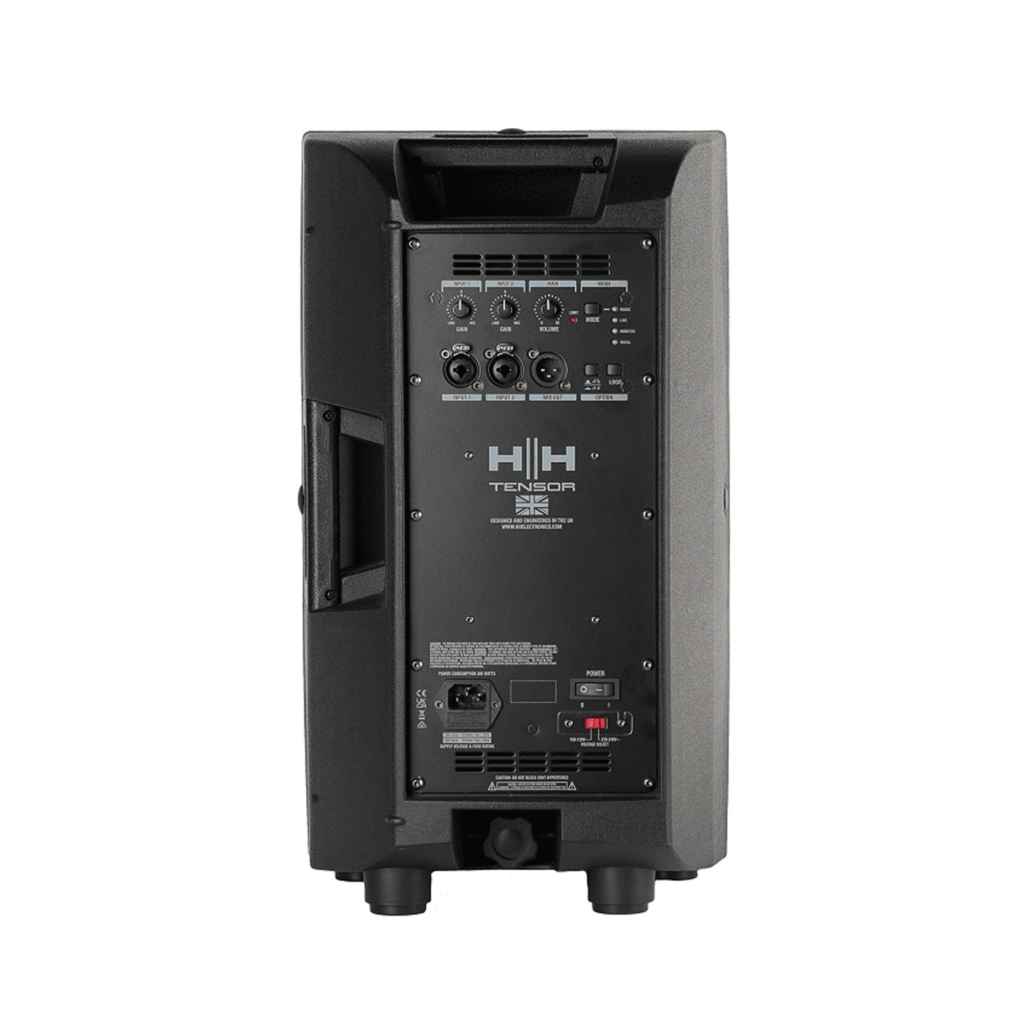 HH Electronics TRE-1001 – Active PA Loudspeaker | Tensor Series | 10-Inch | 1400W Peak | 129dB SPL | Class D | Black