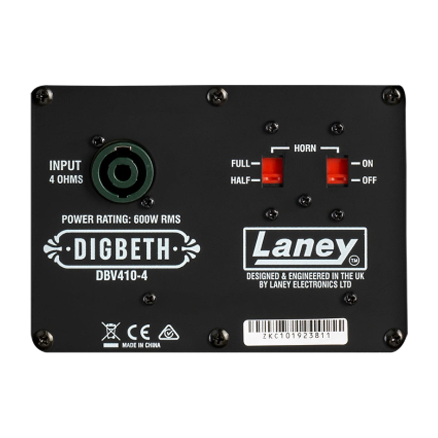 Laney DBV410-4 Digbeth 4x10 600W Bass Speaker Cabinet | Black